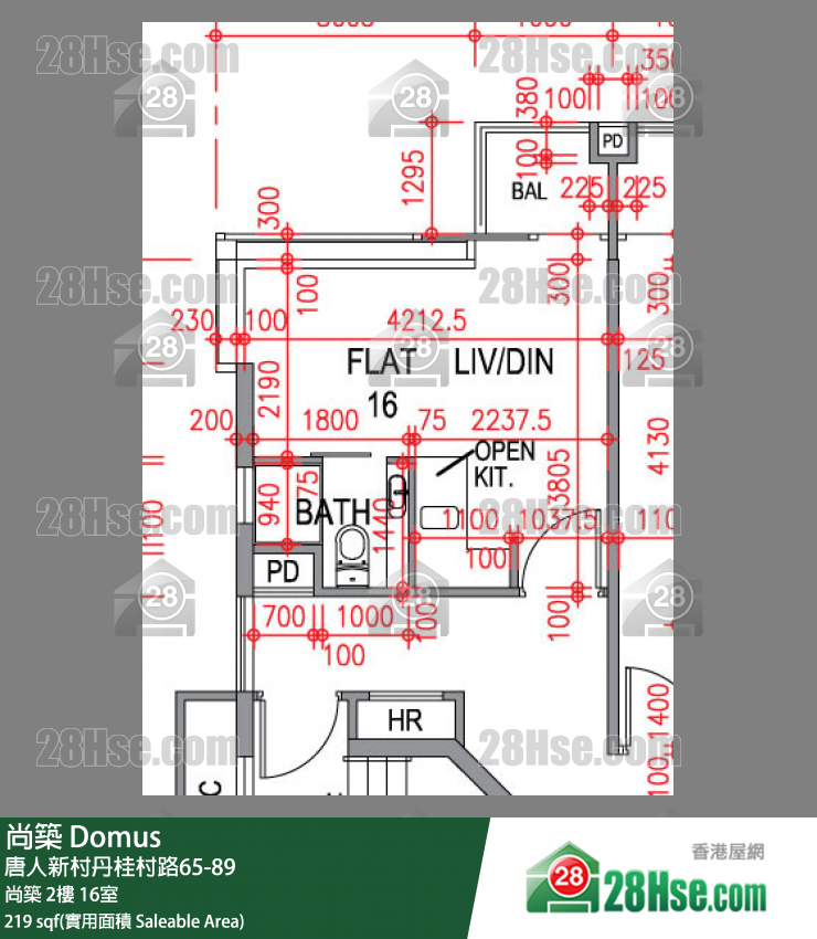 尚築 大廈 尚築 2樓 16室 平面圖