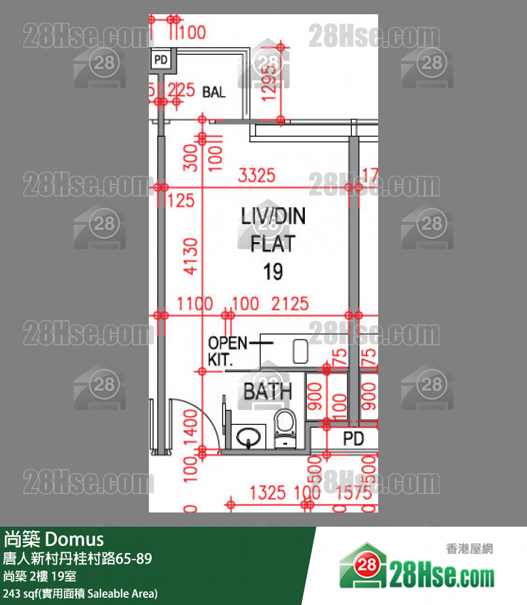 尚築 大廈 尚築 2樓 19室 平面圖