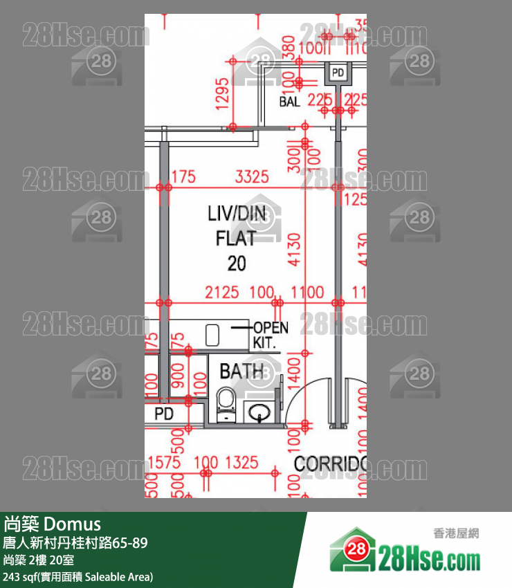 尚築 大廈 尚築 2樓 20室 平面圖