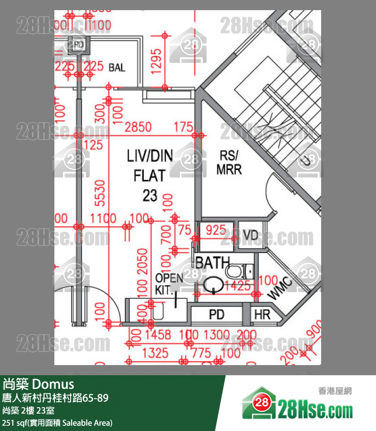 尚築 大廈尚築2樓 23室 平面圖