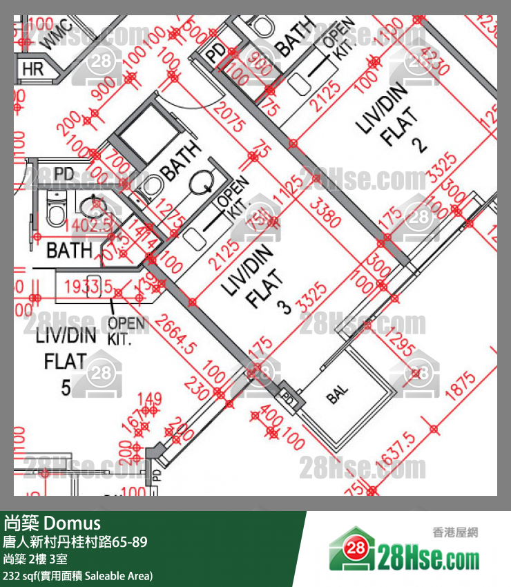 尚築 大廈 尚築 2樓 3室 平面圖