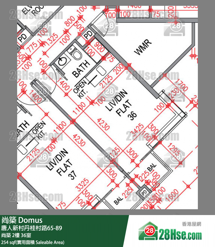 尚築 大廈 尚築 2樓 36室 平面圖