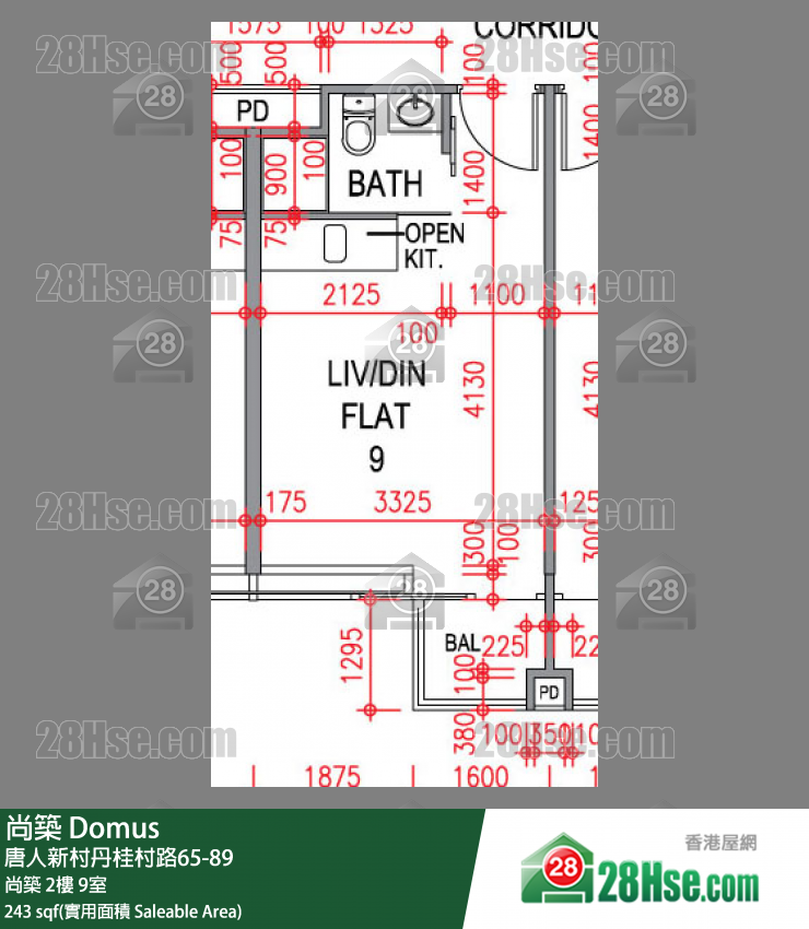 尚築 大廈尚築2樓 9室 平面圖