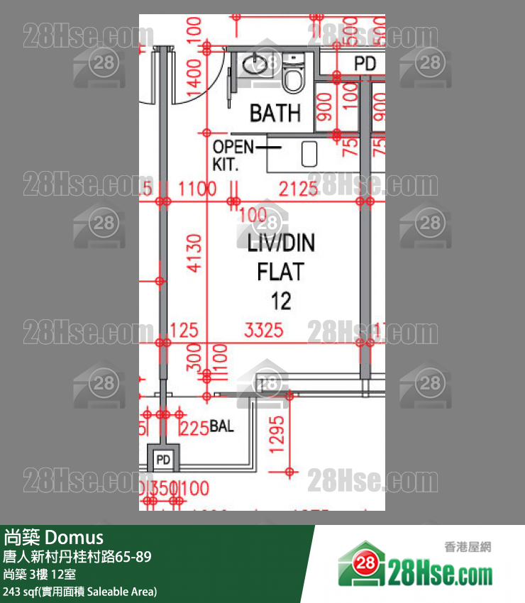 尚築 大廈 尚築 3樓 12室 平面圖