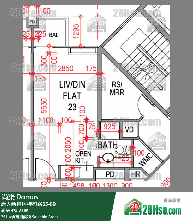 尚築 大廈尚築3樓 23室 平面圖
