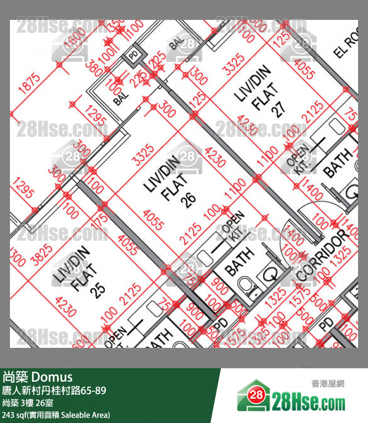 尚築 大廈 尚築 3樓 26室 平面圖
