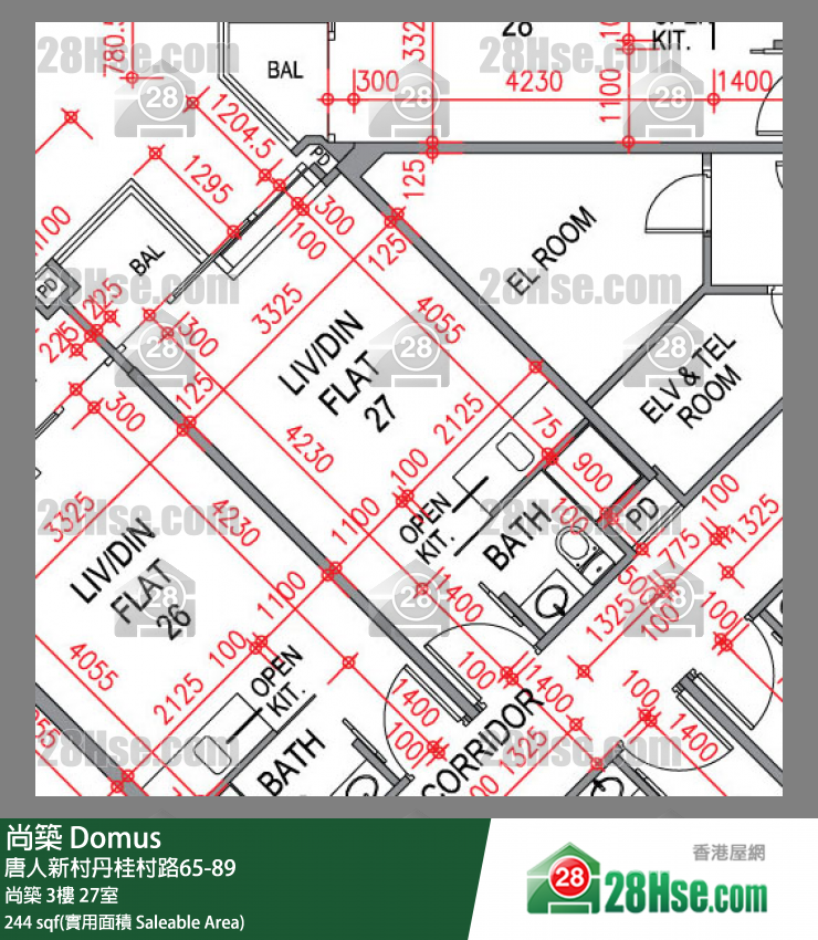 尚築 大廈 尚築 3樓 27室 平面圖