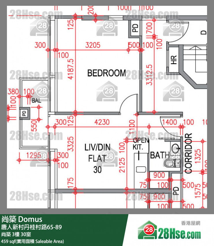 尚築 大廈尚築3樓 30室 平面圖