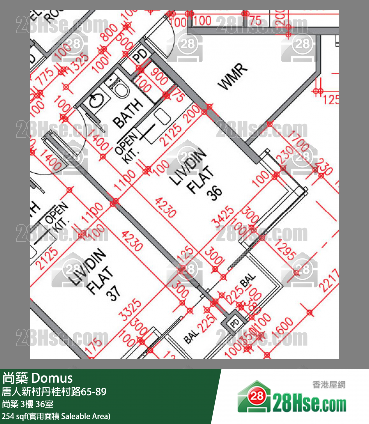 尚築 大廈尚築3樓 36室 平面圖