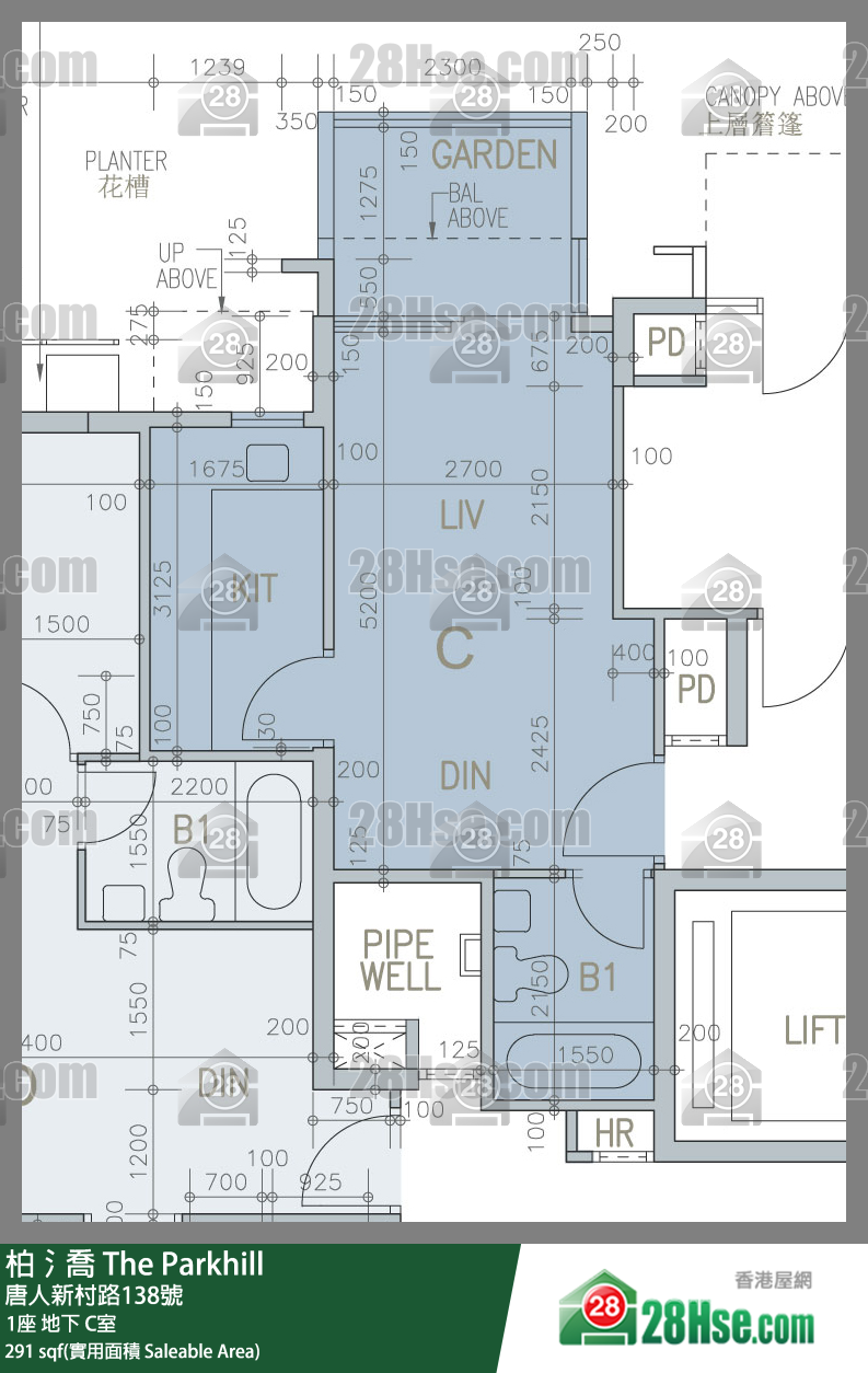 柏𣾷 1座地下 C室 平面圖