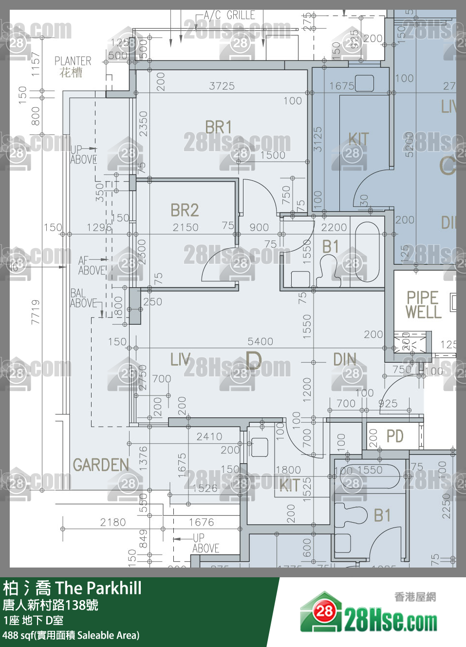 柏𣾷 1座地下 D室 平面圖