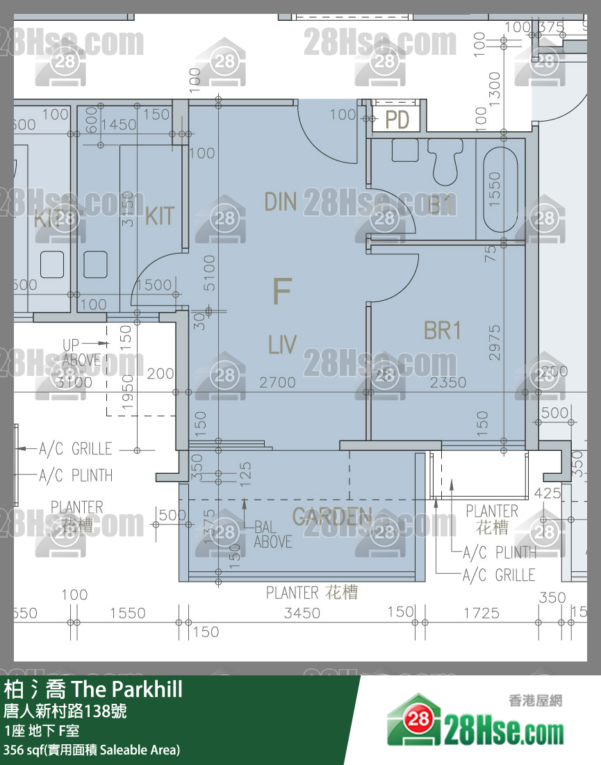 柏𣾷 1座 F室 平面圖