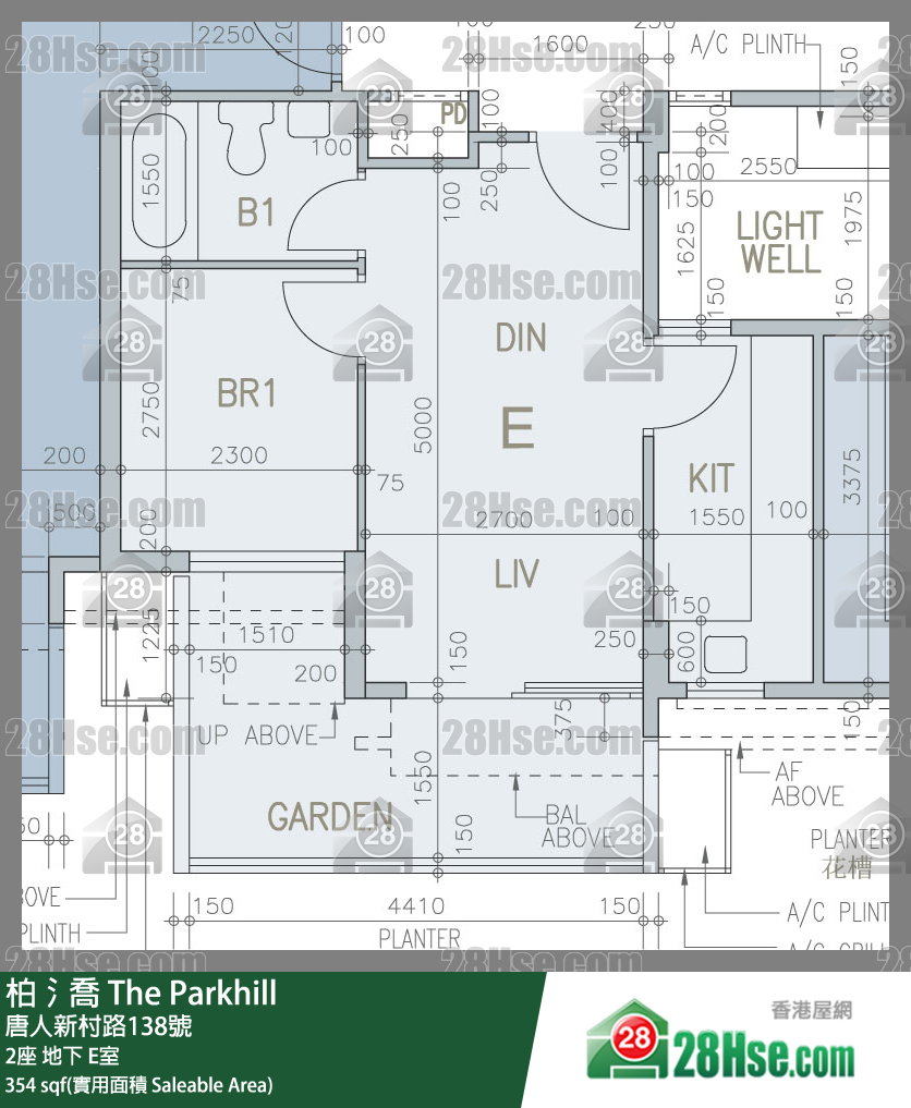 柏𣾷 单位平面图(由 28Hse 提供)