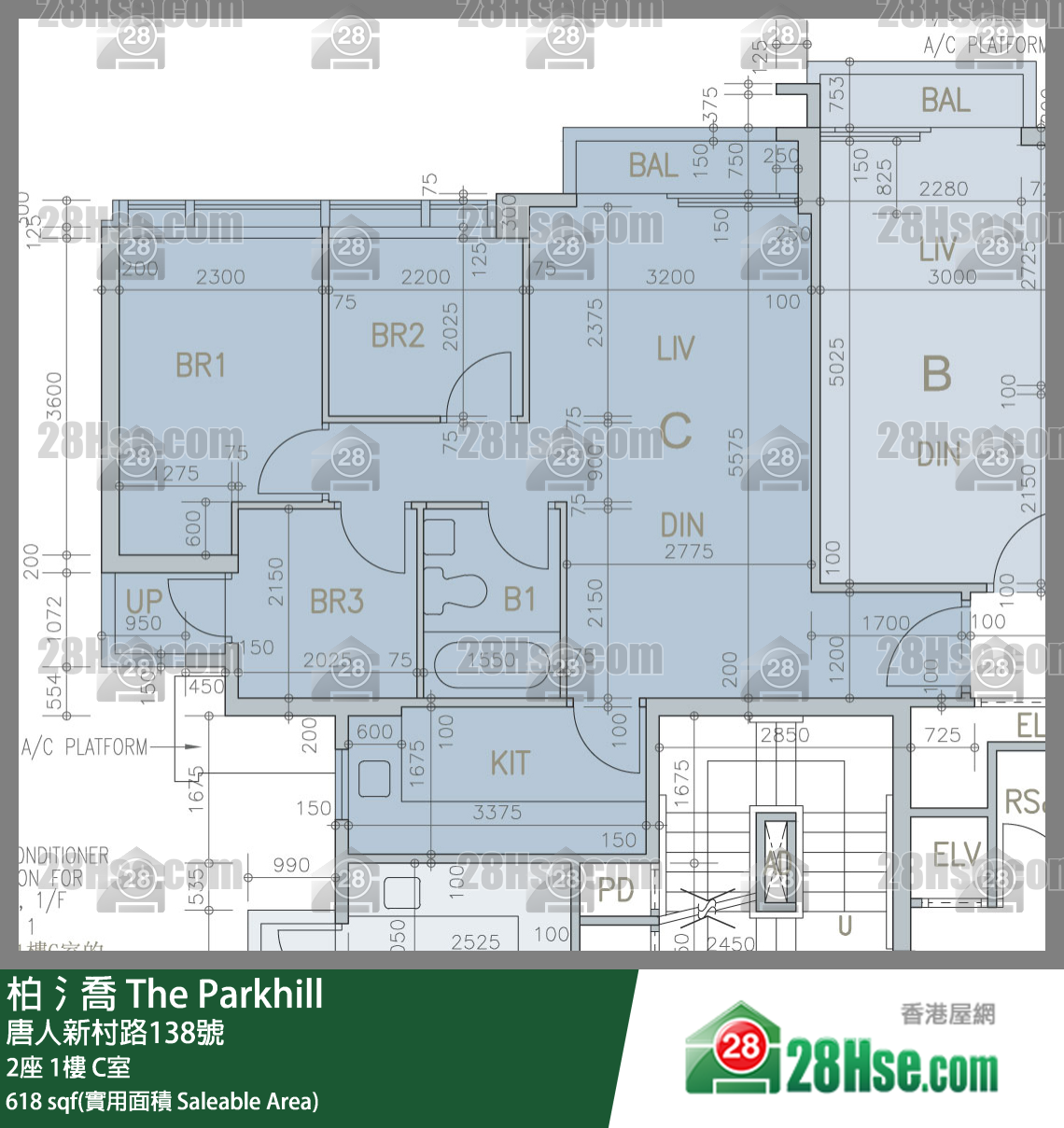 柏𣾷 2座 1楼 C室 平面图