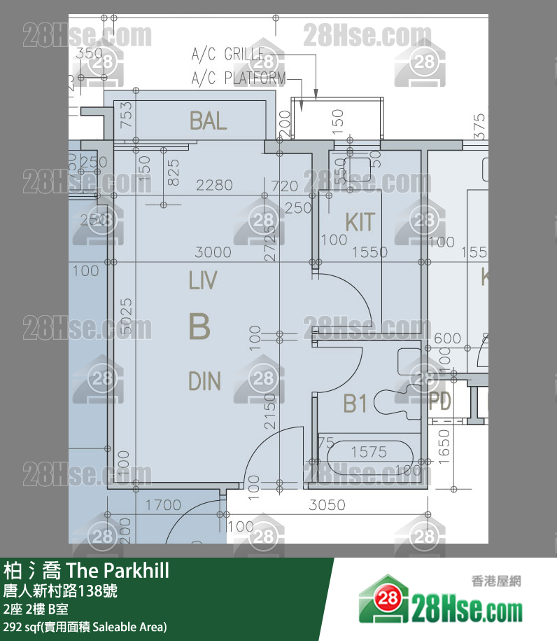 柏𣾷 2座2樓 B室 平面圖