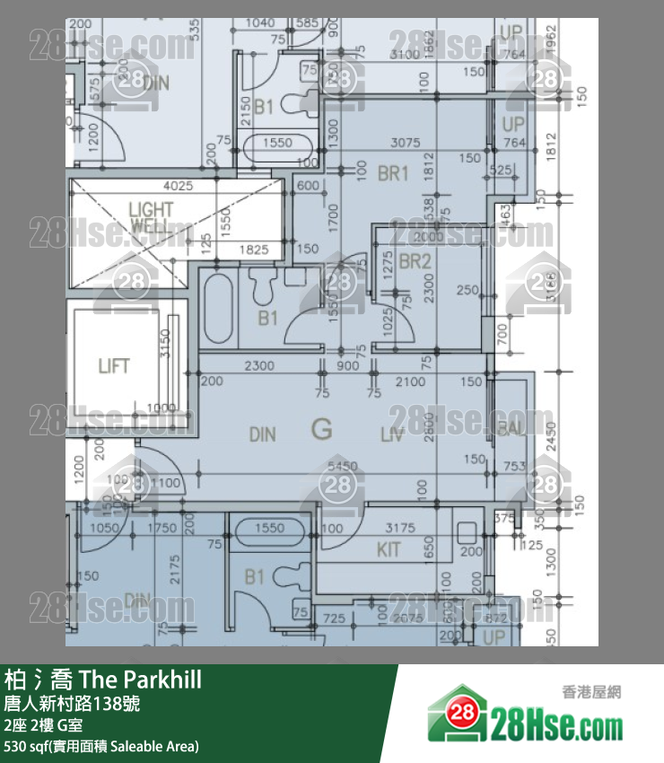 柏𣾷 2座2樓 G室 平面圖