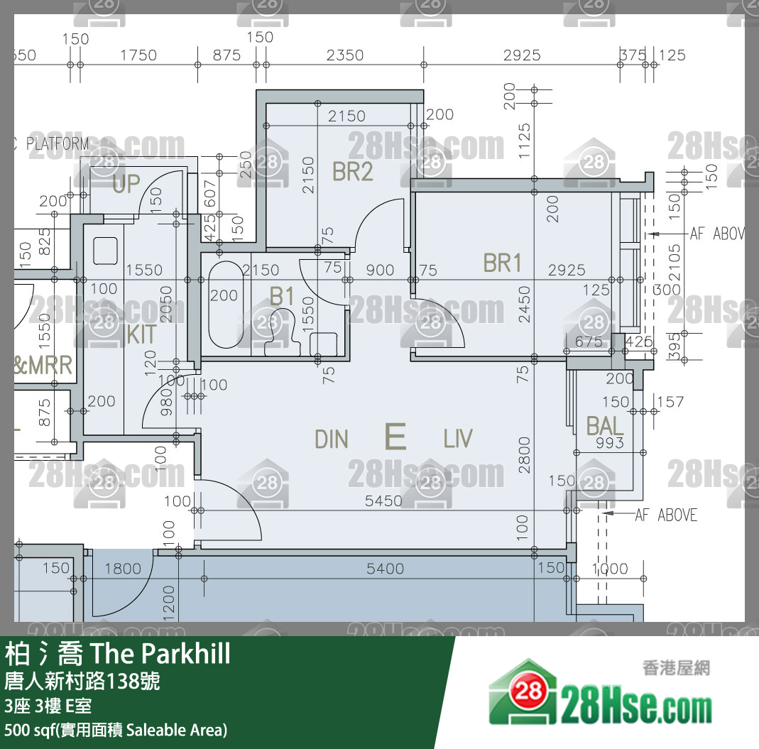 柏𣾷 3座3樓 E室 平面圖