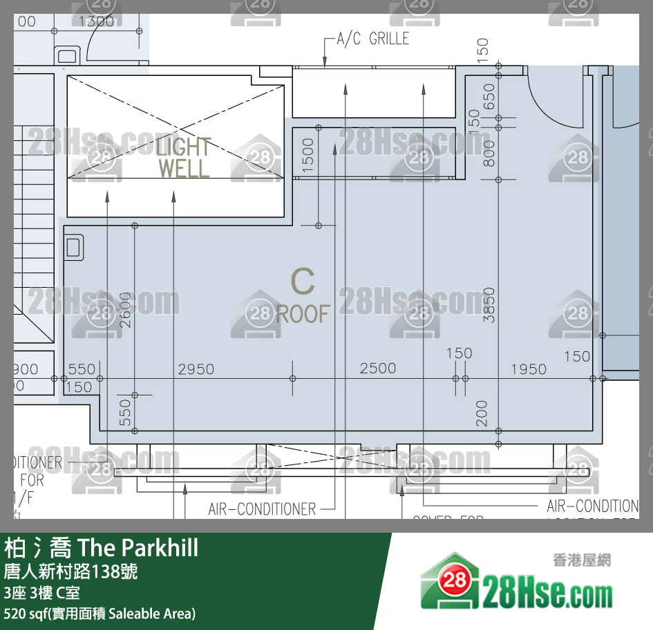 柏𣾷 3座3樓 C室 平面圖