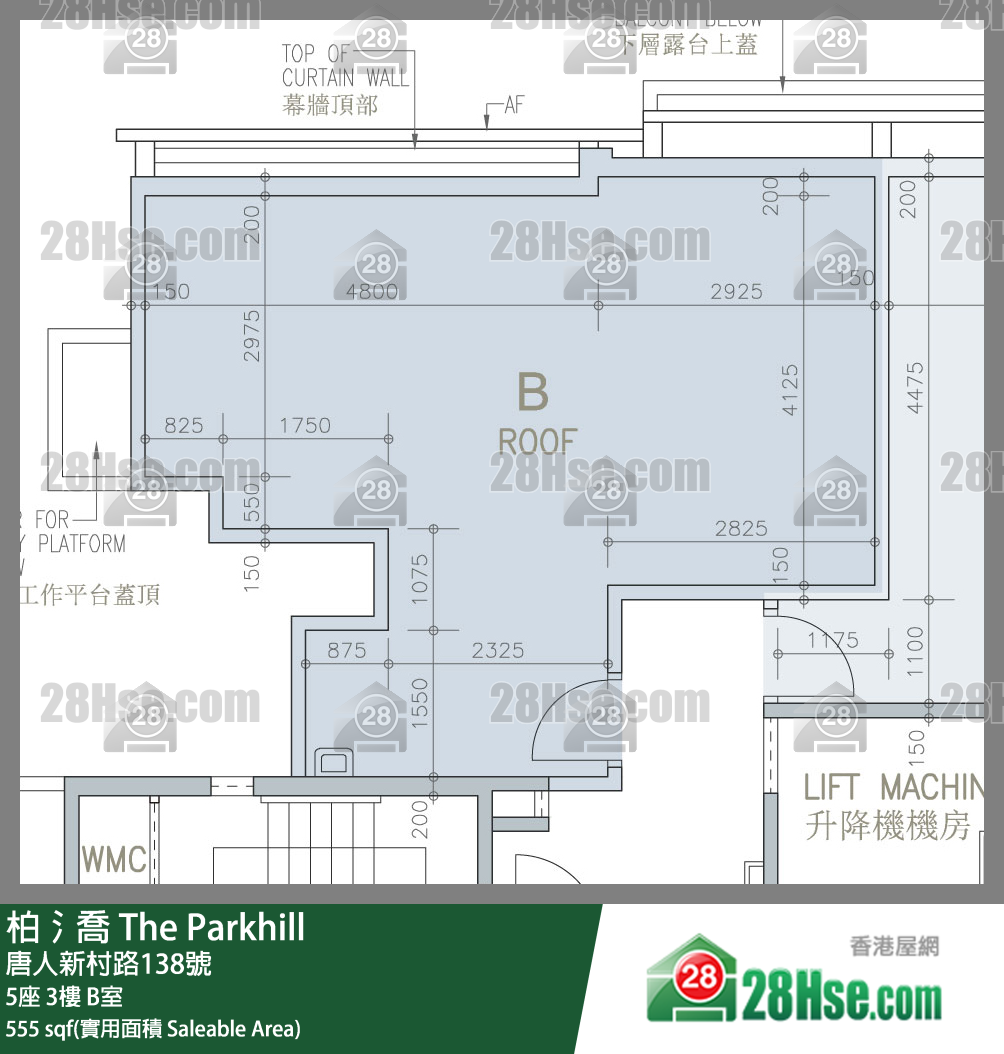 柏𣾷 5座3樓 B室 平面圖