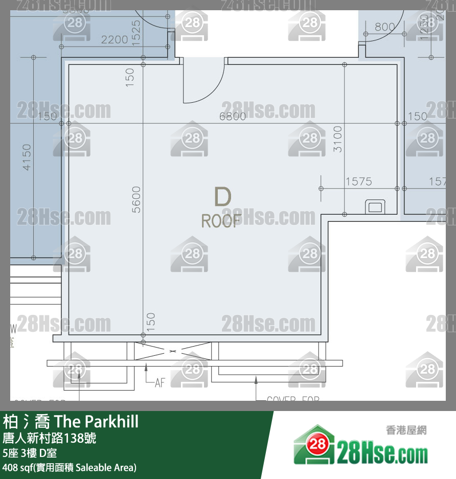 柏𣾷 5座3樓 D室 平面圖