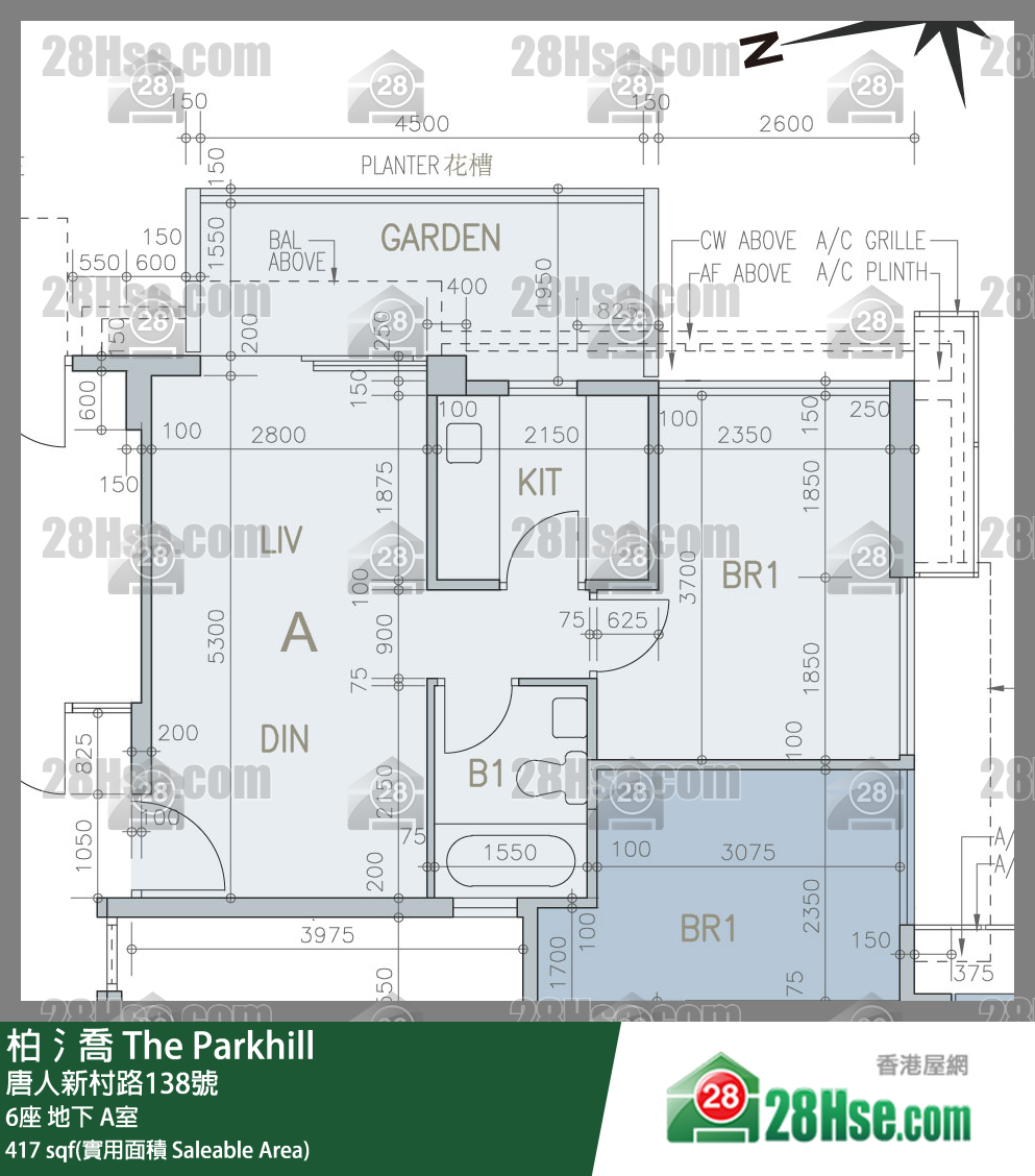 柏𣾷 6座地下 A室 平面圖