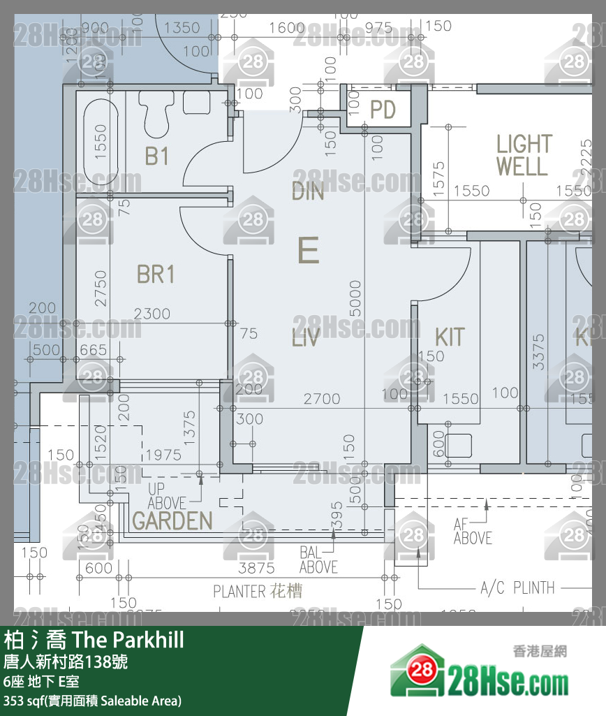 柏𣾷 6座 E室 平面圖