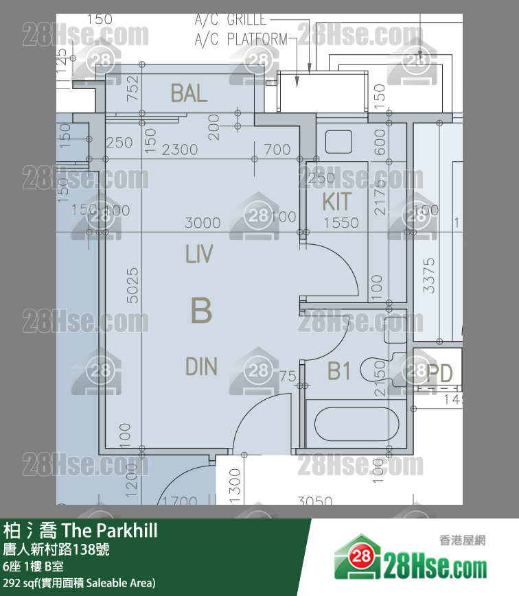 柏𣾷 6座 1樓 B室 平面圖