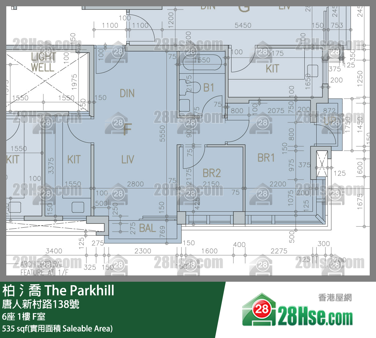 柏𣾷 6座1樓 F室 平面圖