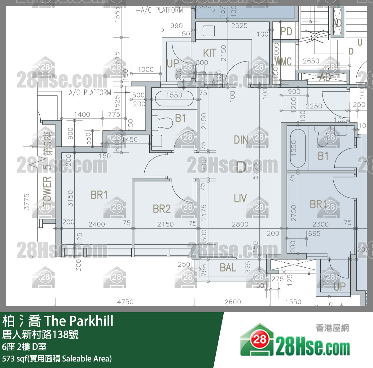 柏𣾷 6座 2樓 D室 平面圖