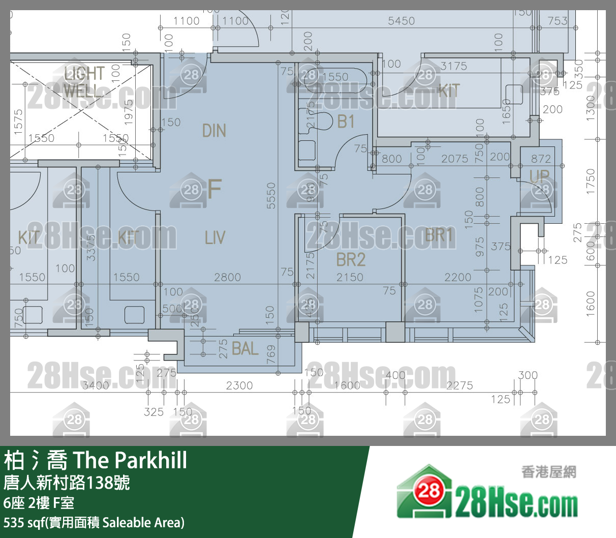 柏𣾷 6座 2樓 F室 平面圖