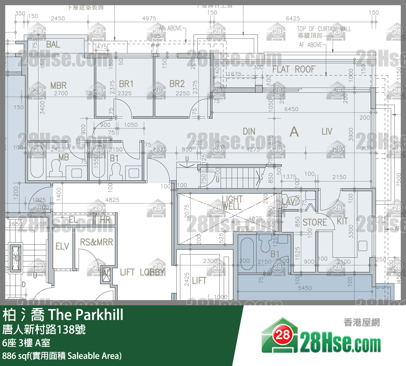 柏𣾷 6座3樓 A室 平面圖