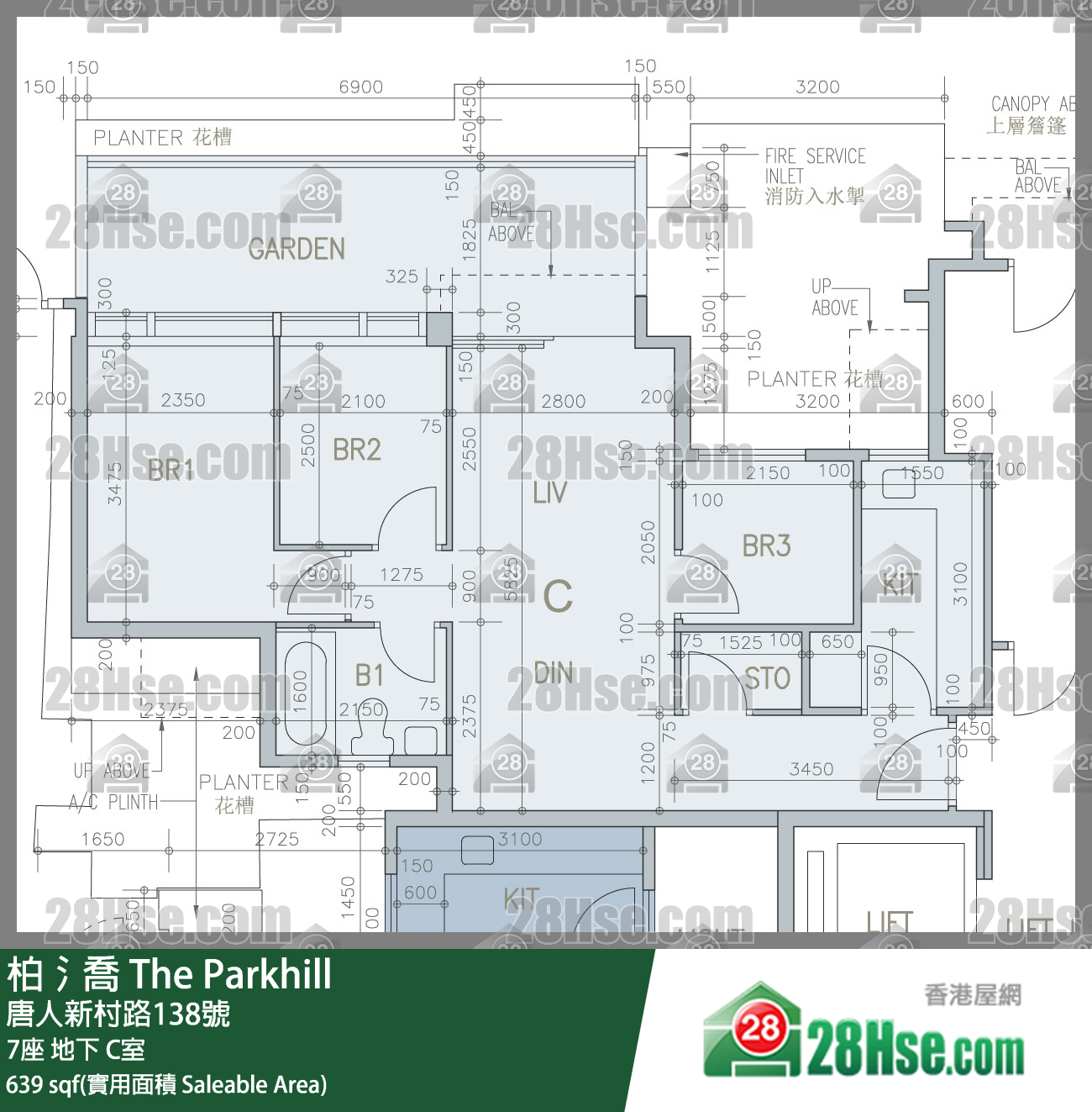 柏𣾷 7座 C室 平面圖