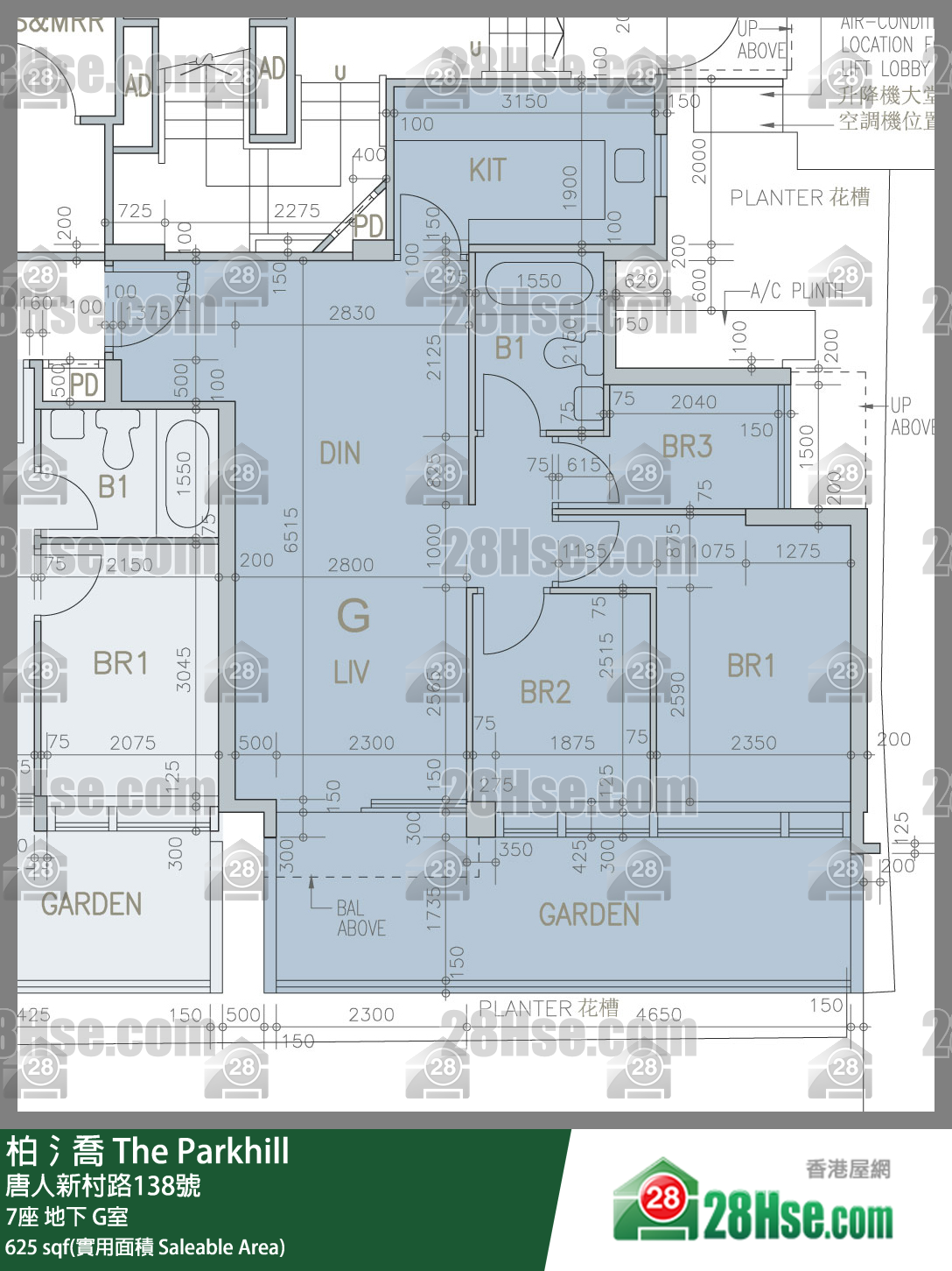柏𣾷 7座地下 G室 平面圖