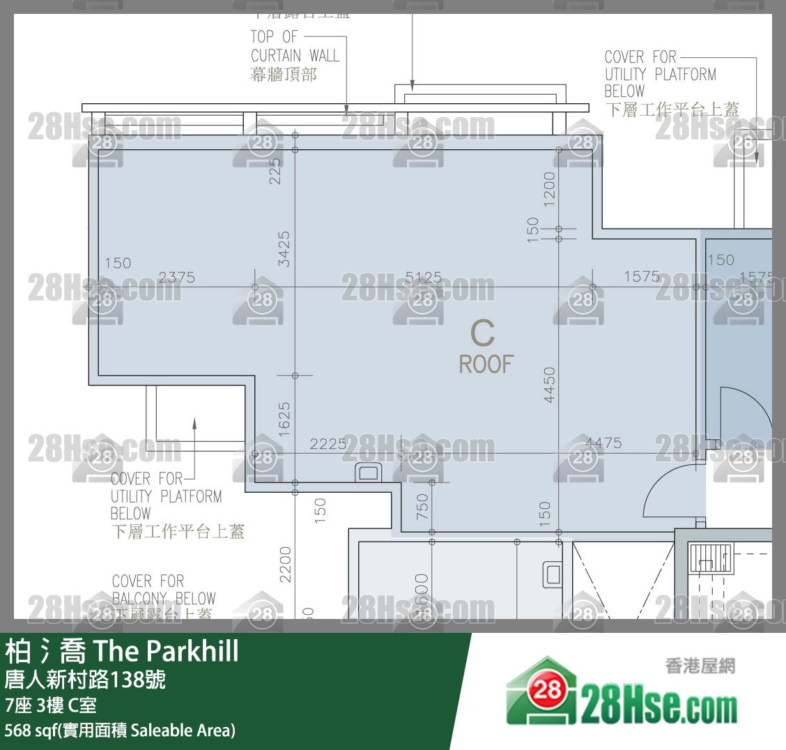 柏𣾷 7座3樓 C室 平面圖