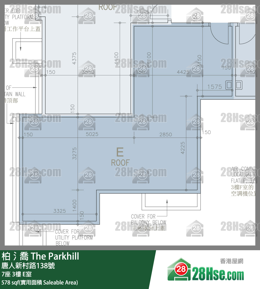 柏𣾷 7座 3楼 E室 平面图