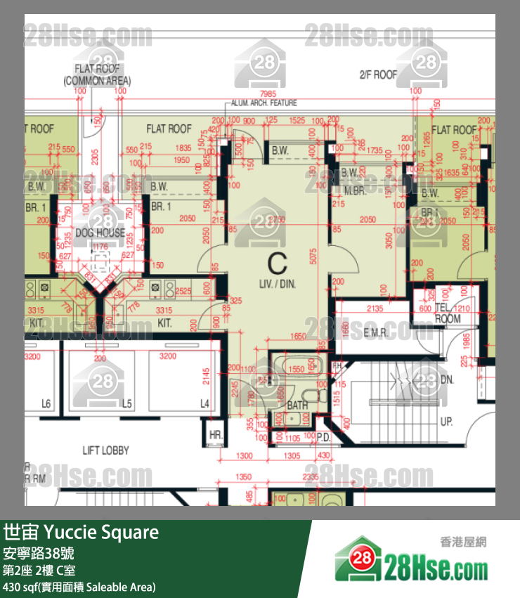 世宙 第2座2樓 C室 平面圖