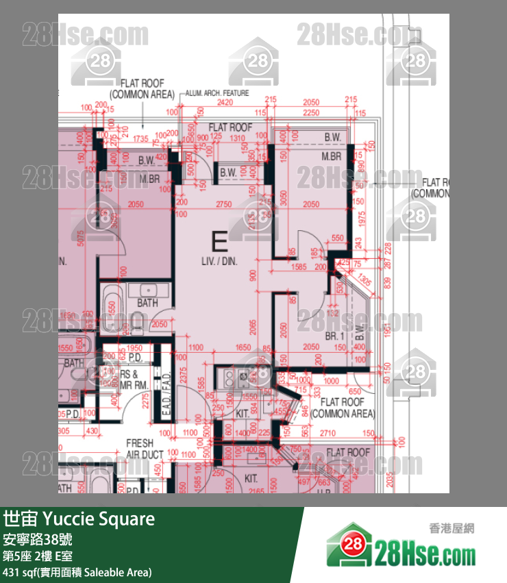 世宙 第5座2樓 E室 平面圖