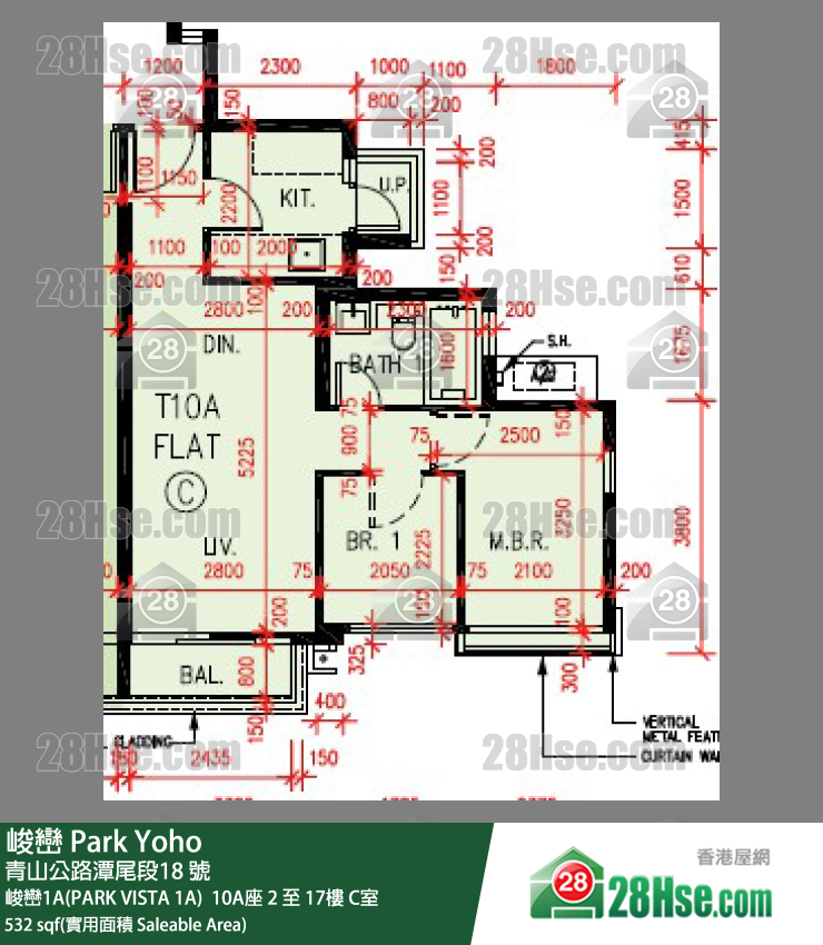 Park Yoho Unit FloorPlan (Provided by 28Hse) Park Yoho Unit FloorPlan (Provided by 28Hse)