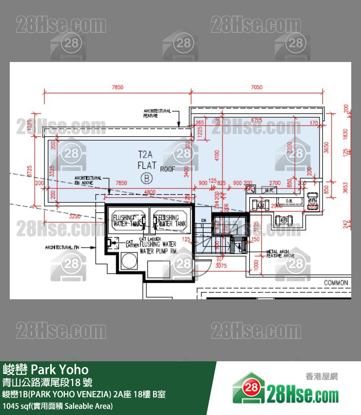 峻巒 峻巒1B(PARK YOHO VENEZIA) 2A座 18樓 B室 平面圖