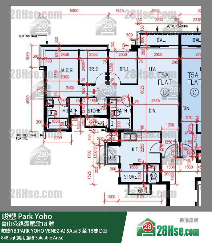 峻峦 单位平面图(由 28Hse 提供)