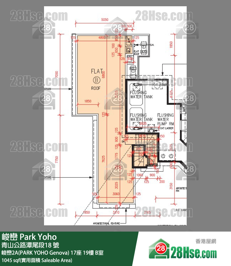 峻巒 峻巒2A(PARK YOHO Genova)17座19樓 B室 平面圖