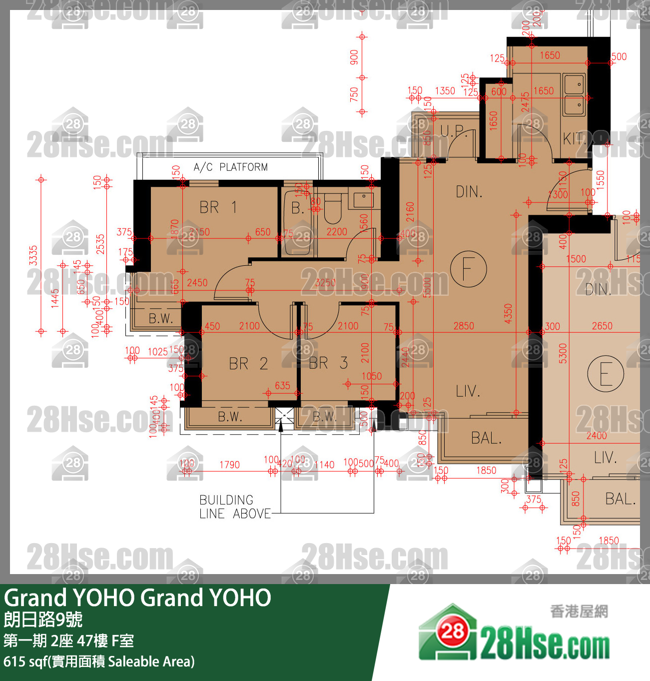 Grand YOHO, Flat F, 47/F, Tower 2, Phase 1 FloorPlan