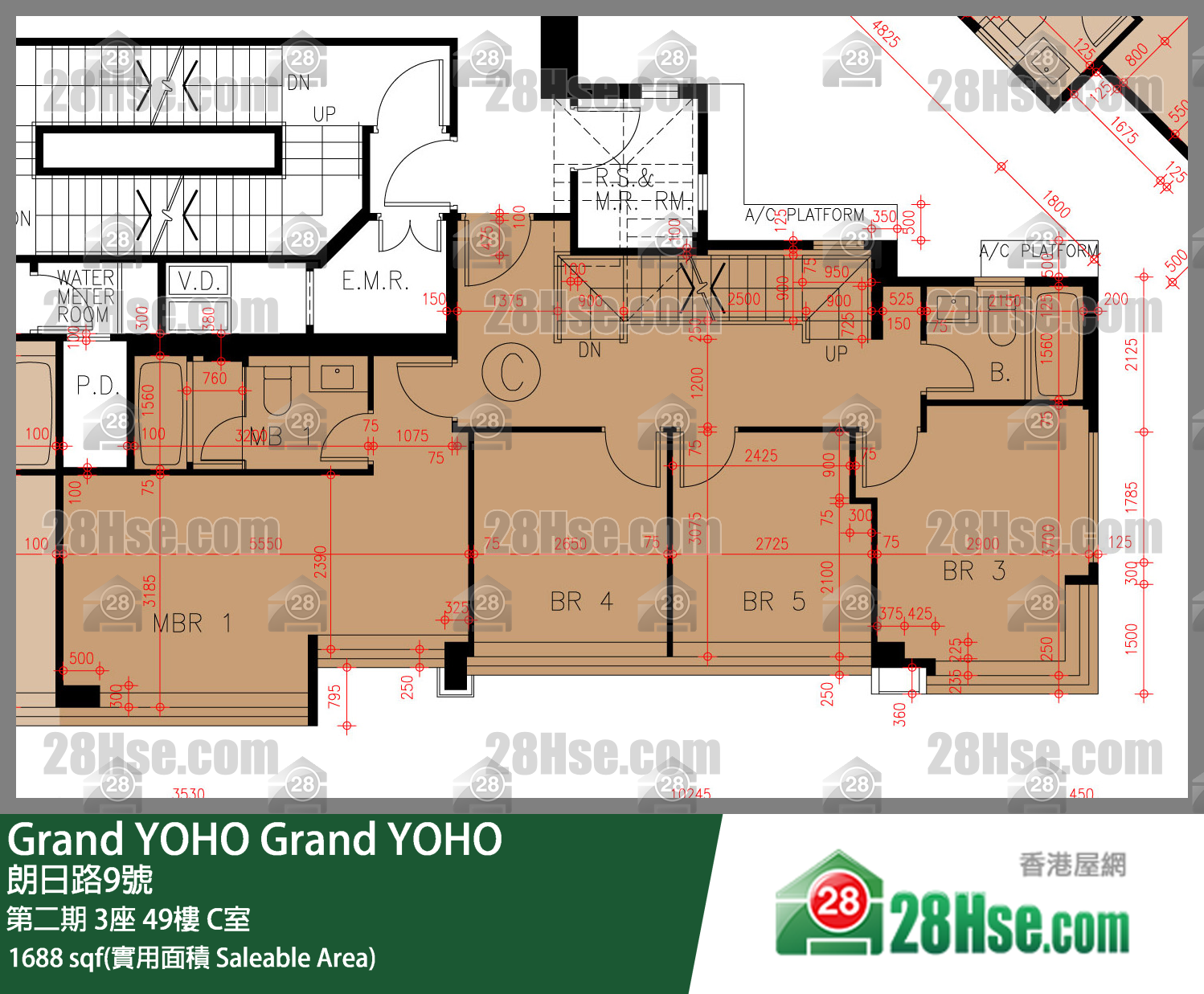 Grand YOHO,  Flat C, 49/f, Tower 3, Phase 2 FloorPlan