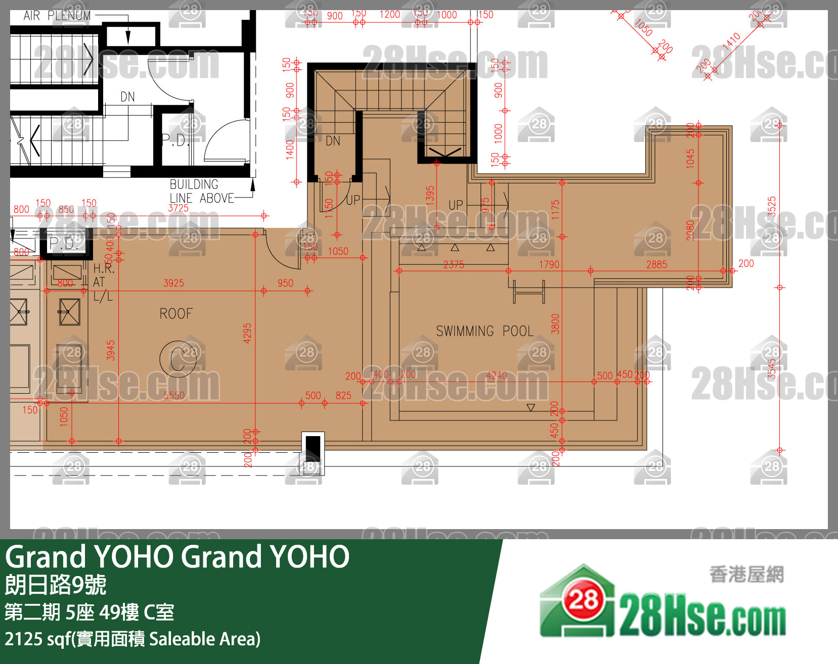 Grand YOHO 第二期 5座 49樓 C室 平面圖