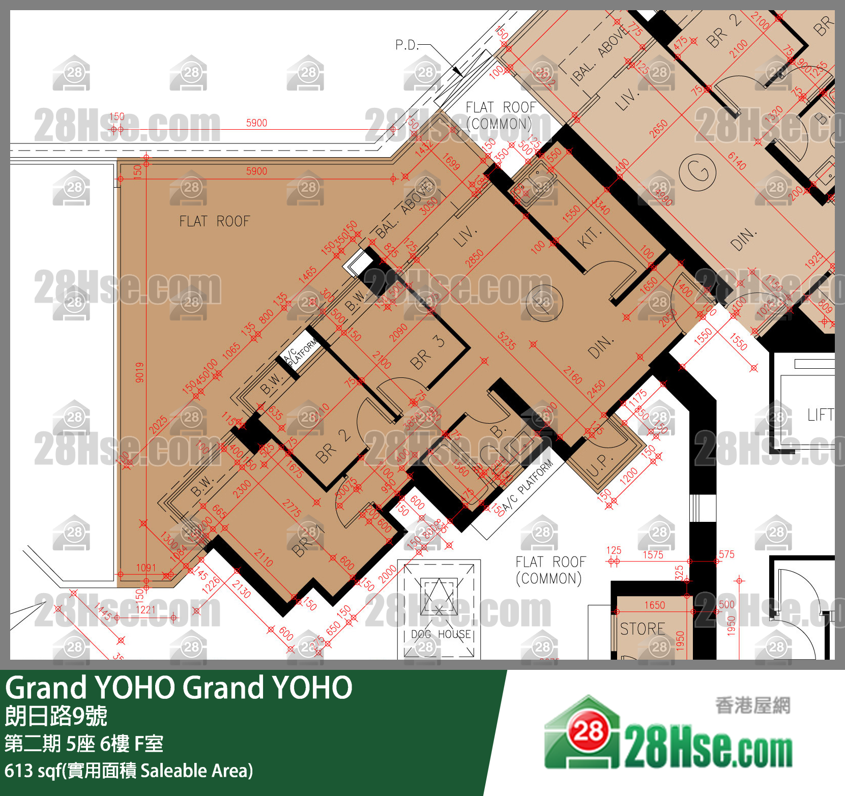 Grand YOHO, Flat F, 6/F, Tower 5, Phase 2 FloorPlan