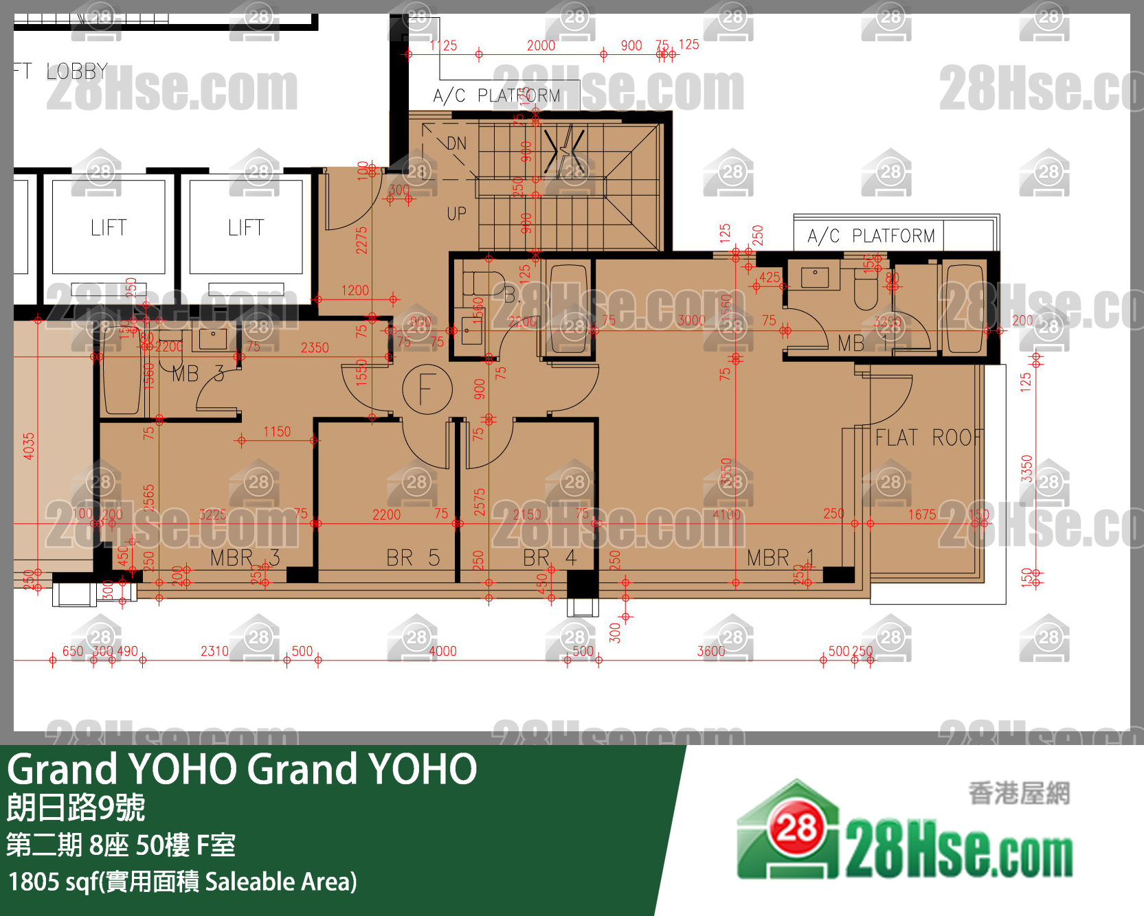 Grand YOHO, Flat F, 50/F, Tower 8, Phase 2 FloorPlan