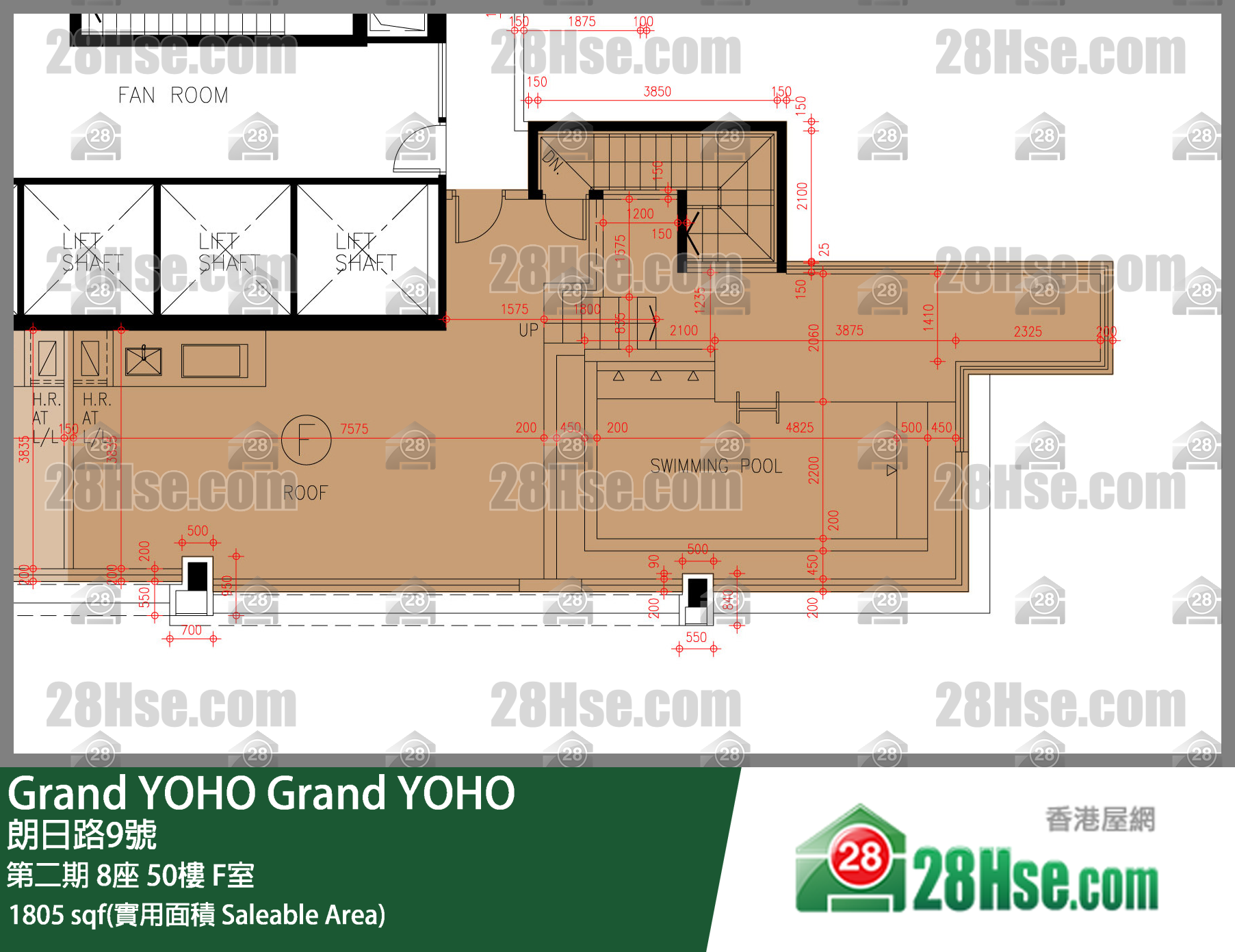 Grand YOHO, Flat F, 50/F, Tower 8, Phase 2 FloorPlan