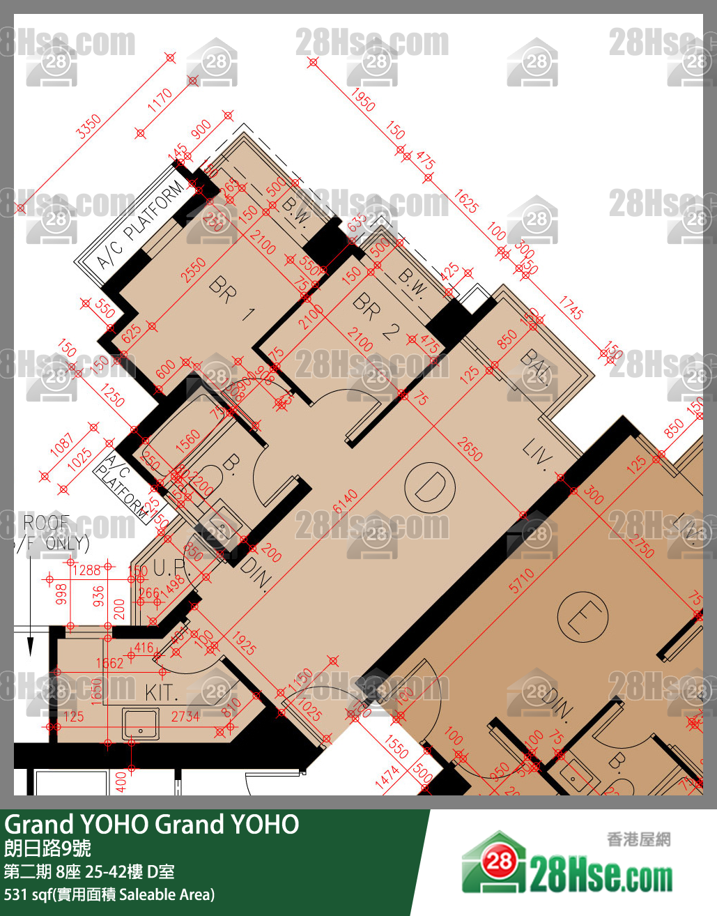 Grand YOHO, Flat D, 29/F, Tower 8, Phase 2 FloorPlan