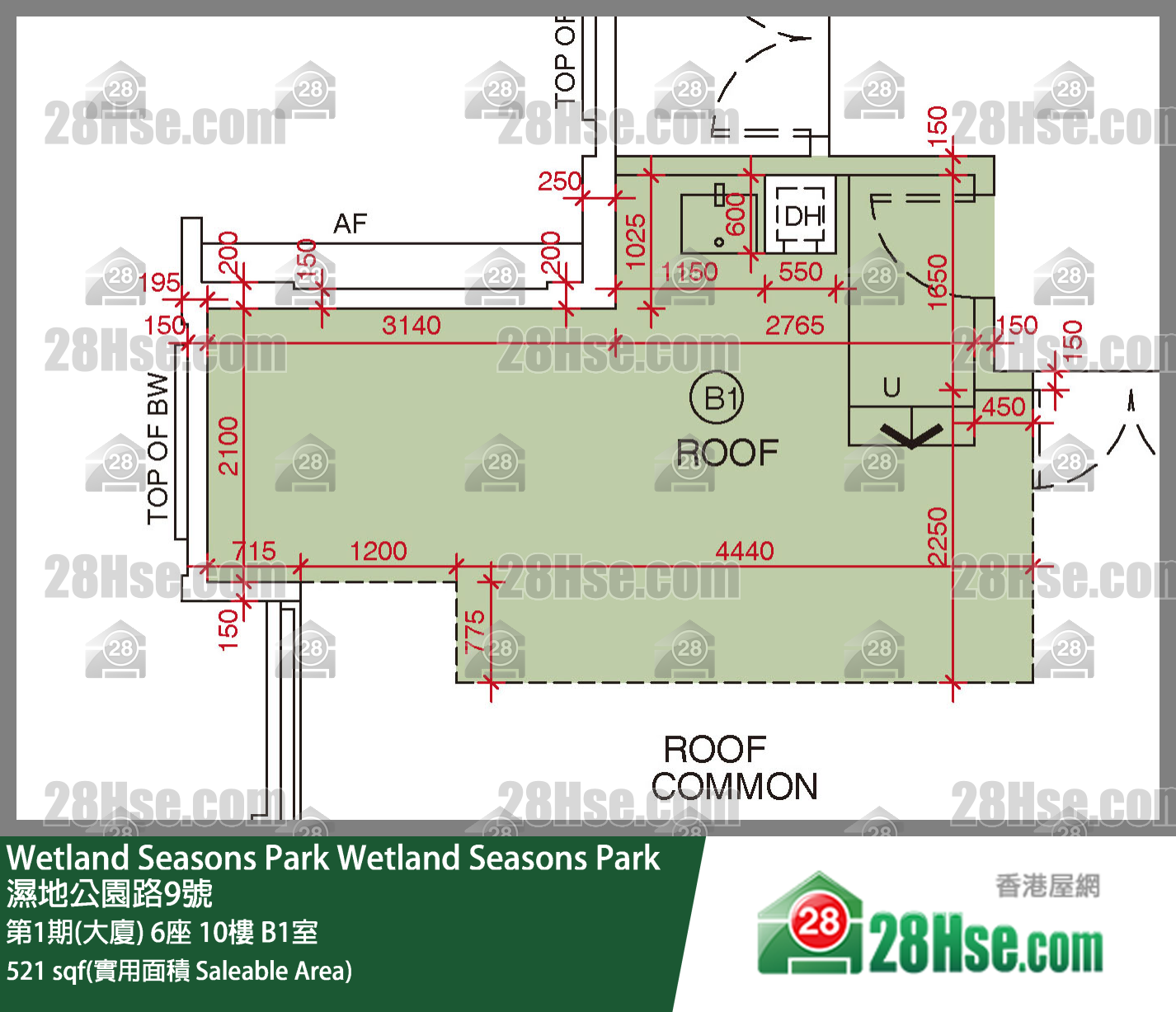 Wetland Seasons Park Unit FloorPlan (Provided by 28Hse)