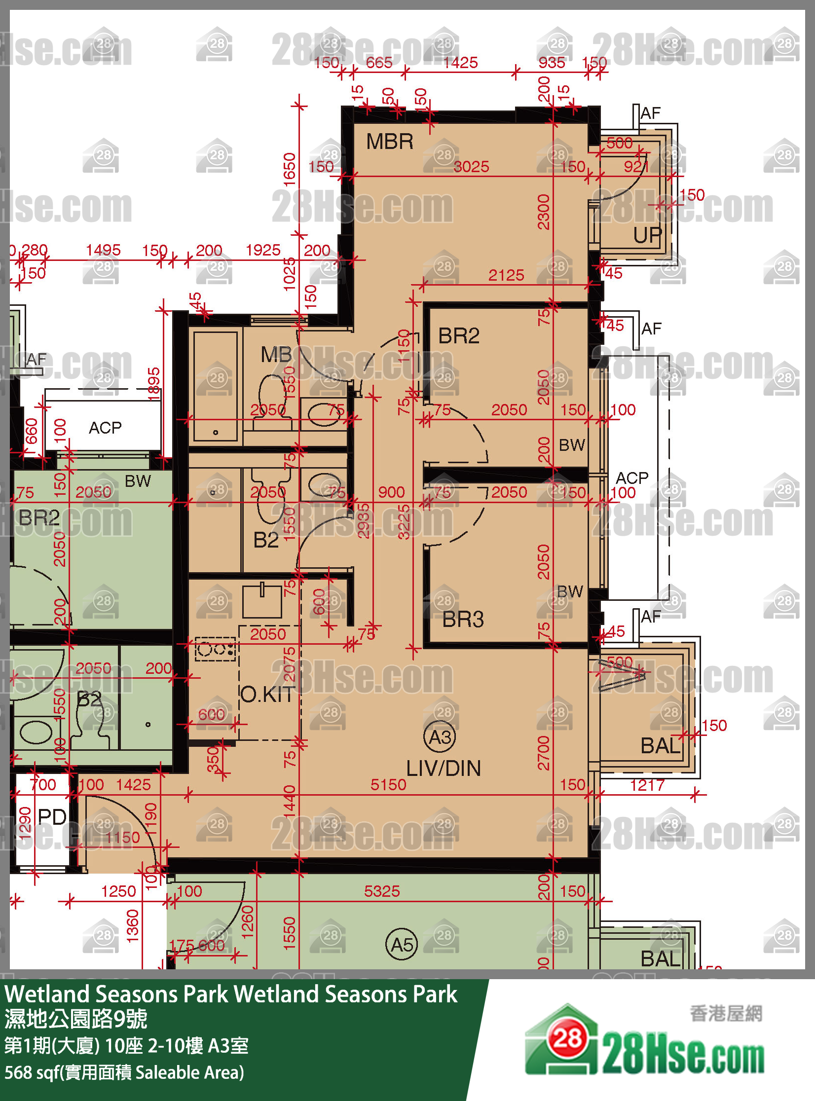 Wetland Seasons Park Unit FloorPlan (Provided by 28Hse)